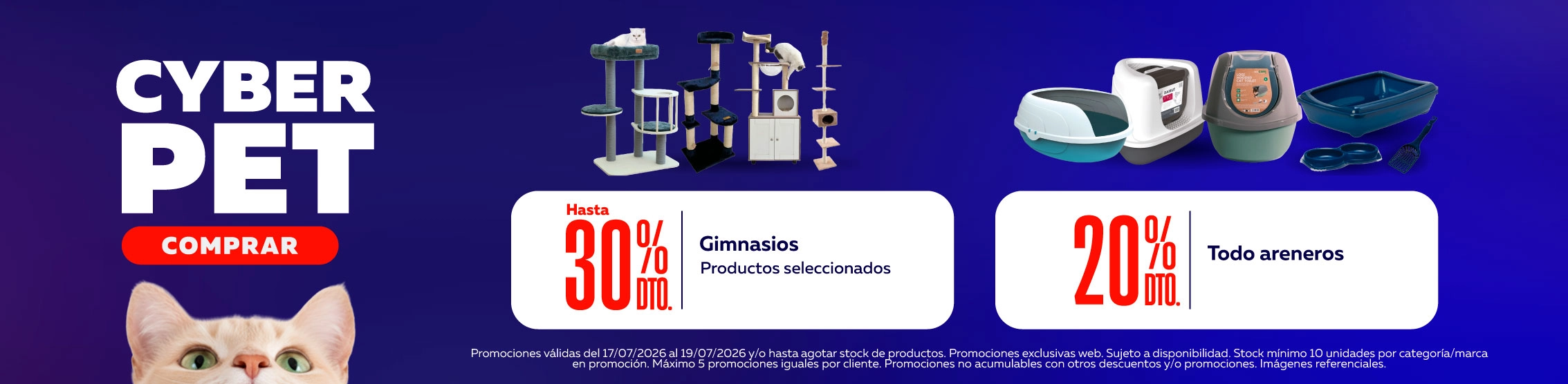 cyber pet gimnasios y areneros