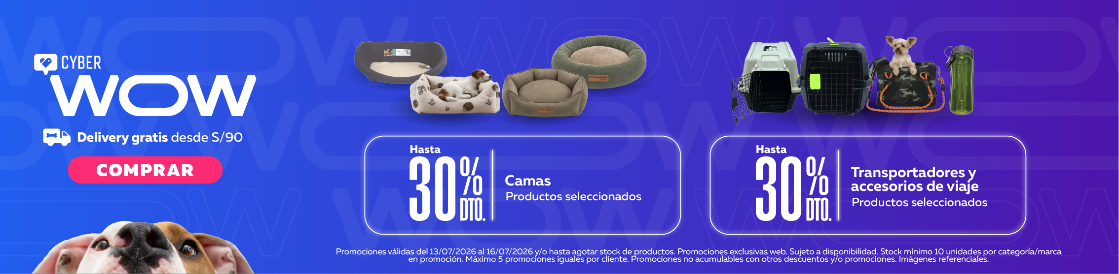 cyber wow camas y transportadores