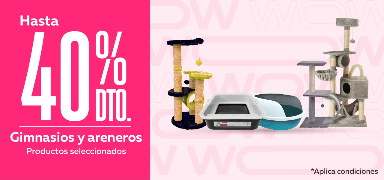 ¡Hasta 40% de descuento en Gimnasios y areneros!