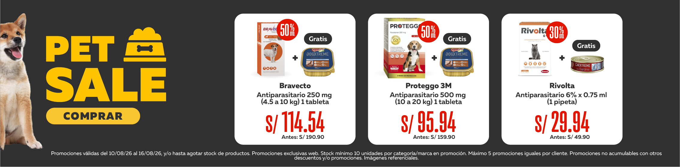 Pet Sale antipulgas