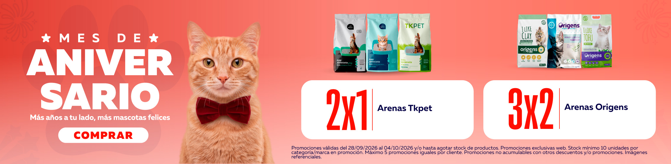 2x1 en arenas Tkpet y 3x2 en arenas Origens