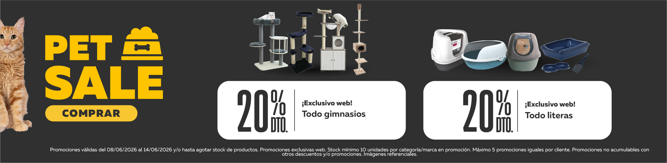Pet Sale gimnasios y literas