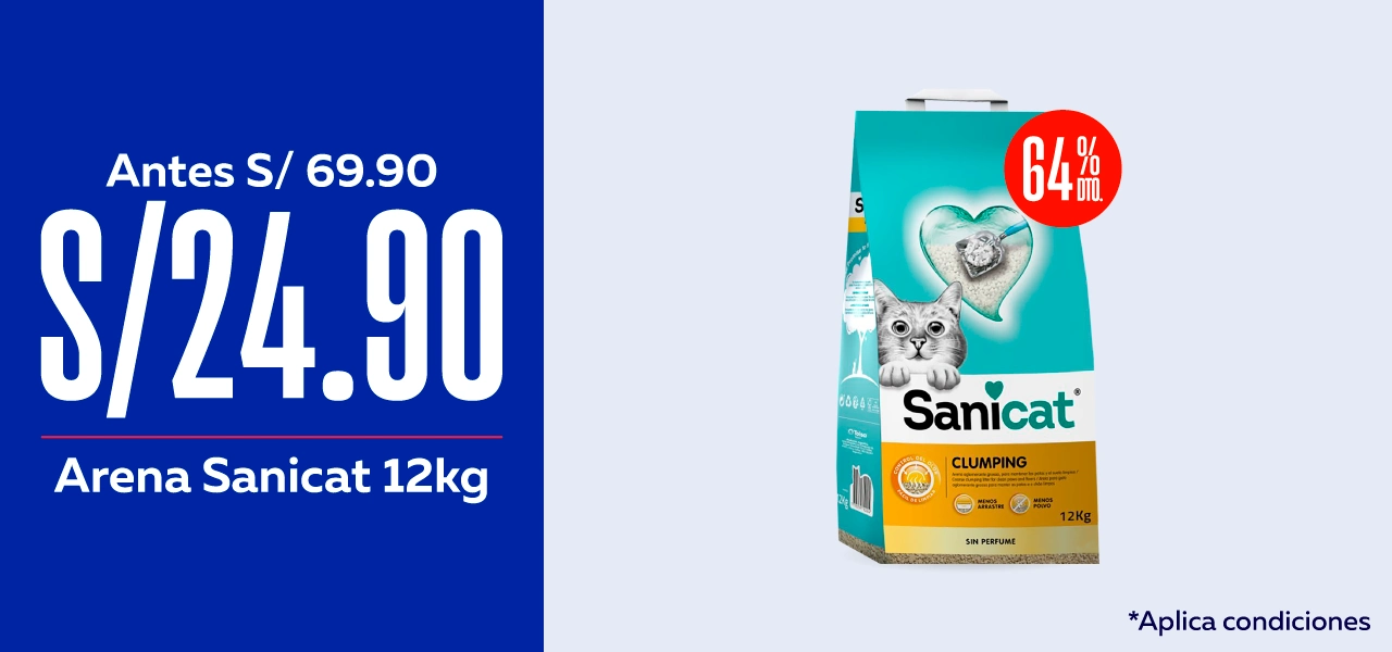 ¡Arena Sanicat a S/ 24.90!