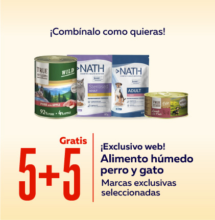5+5 en alimento húmedo de marcas exclusivas