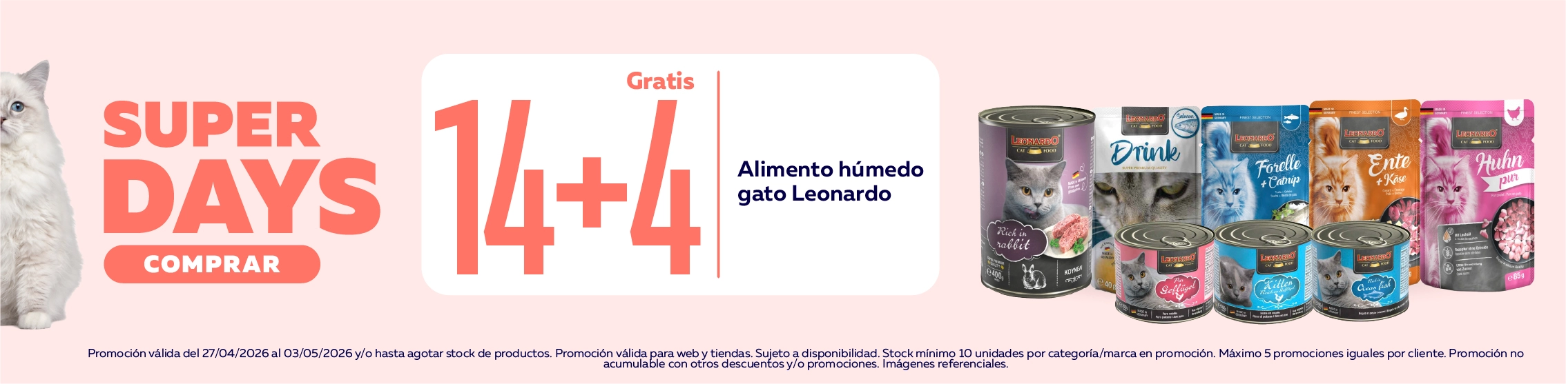 SuperDays Alimento h&uacute;medo Leonardo