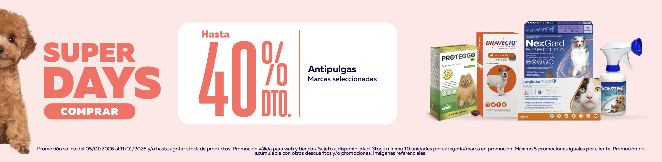 SuperDays antipulgas