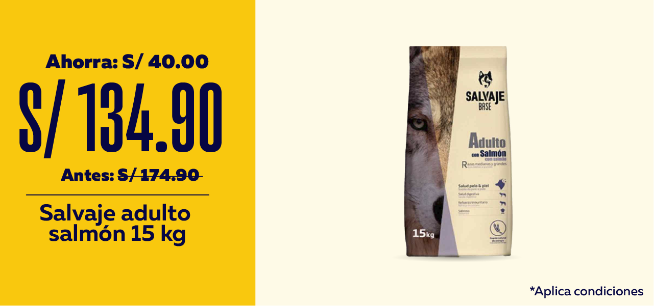 Salvaje adulto salmón 15Kg a S/ 134.90