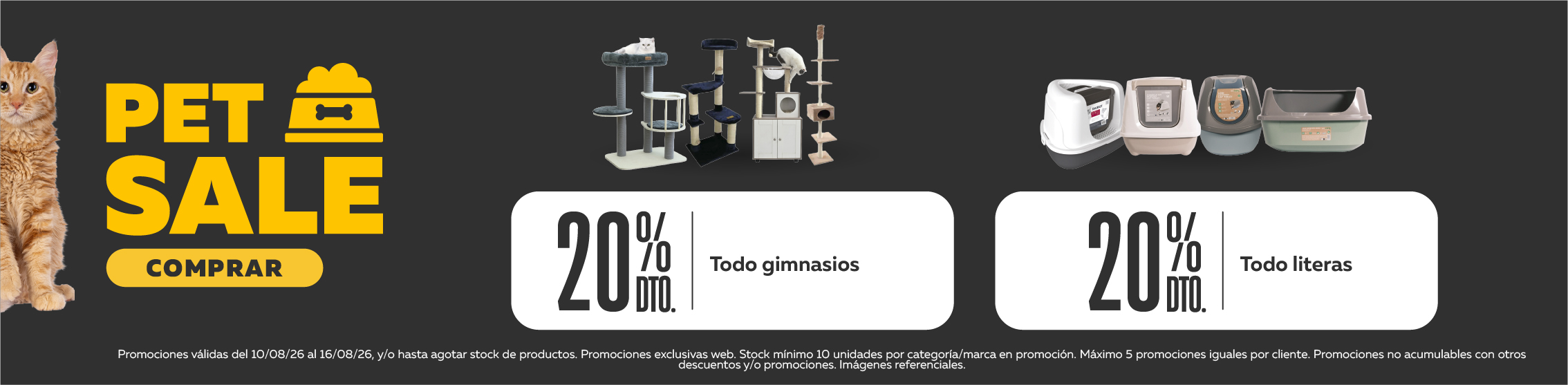 Pet Sale gimnasios y literas