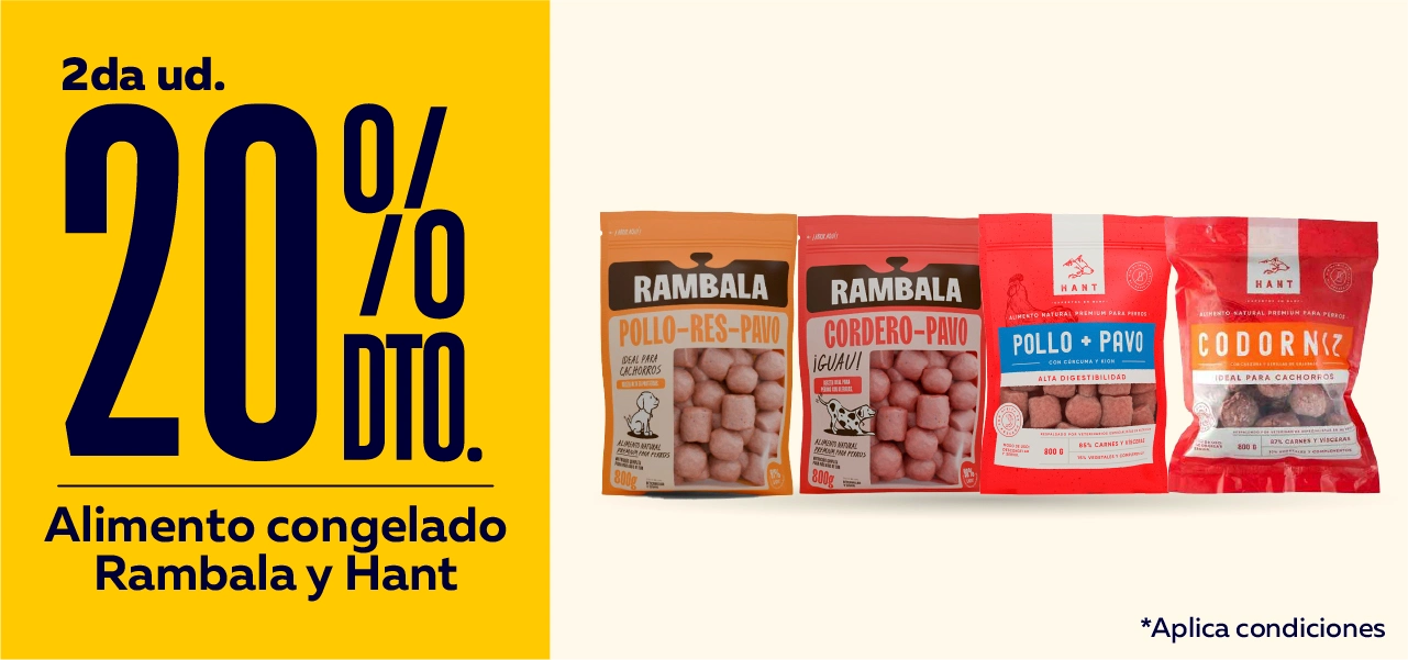 20% 2da unidad Alimento congelado