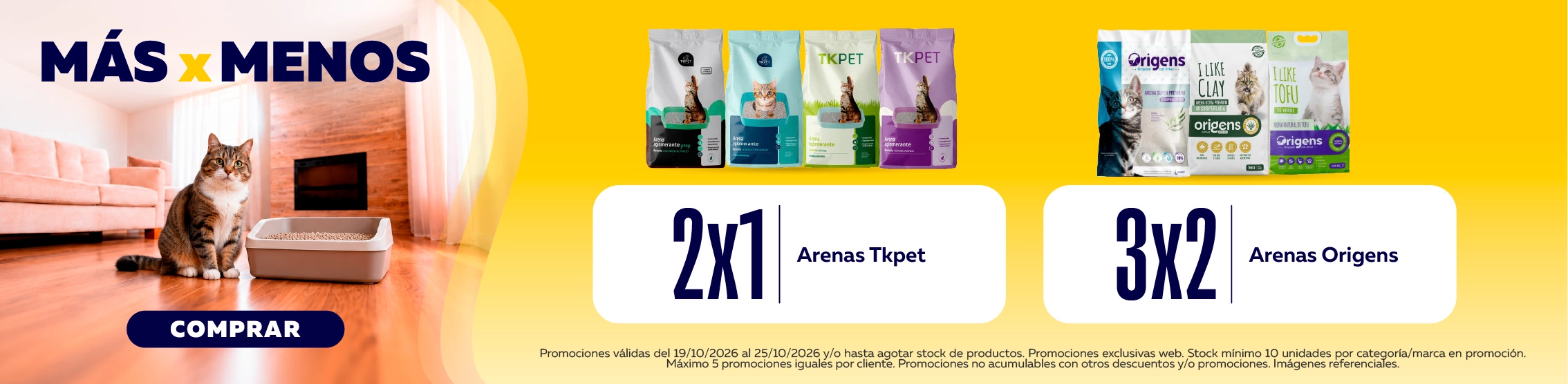 2x1 en arenas Tkpet | 3x2 en arenas Origens
