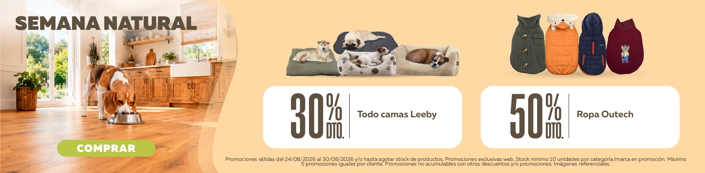 semana natural camas y ropa