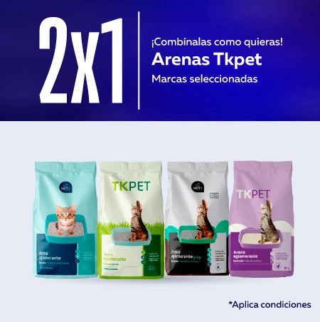 2x1 Arenas ¡3x2 En arena para gato Tk-Pet!
