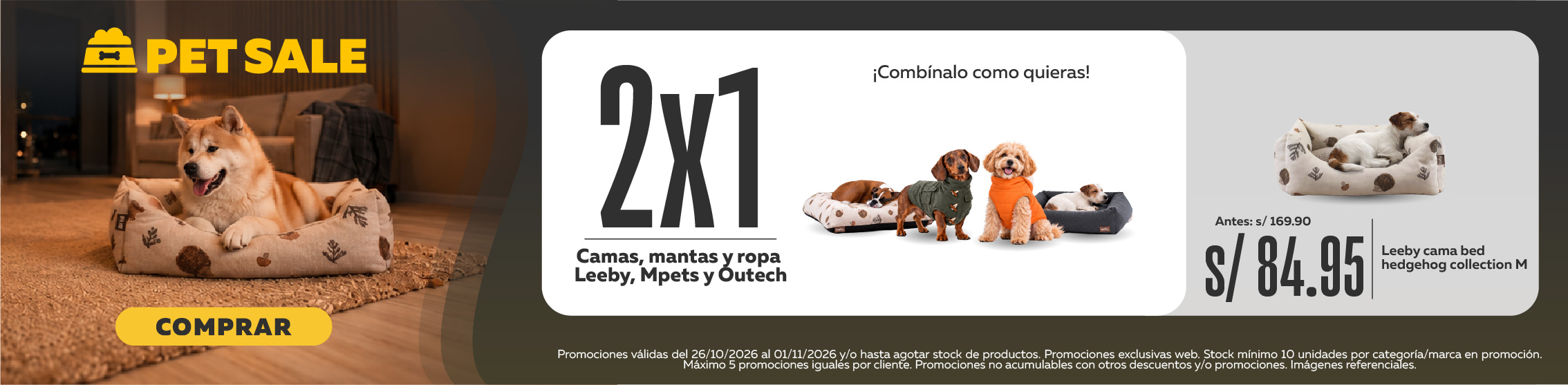 30% de secuento en camas