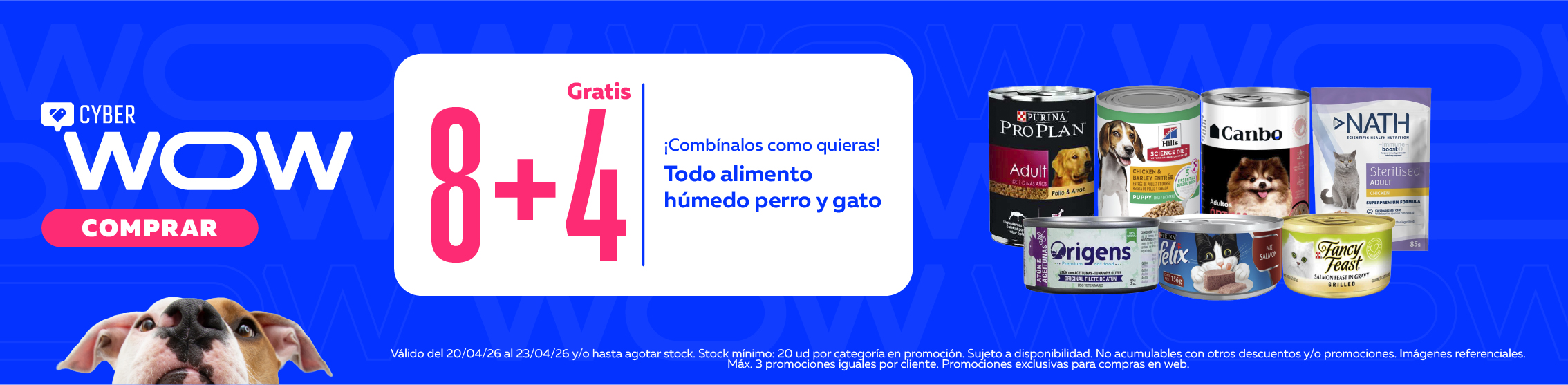 cyber wow alimento h&uacute;medo