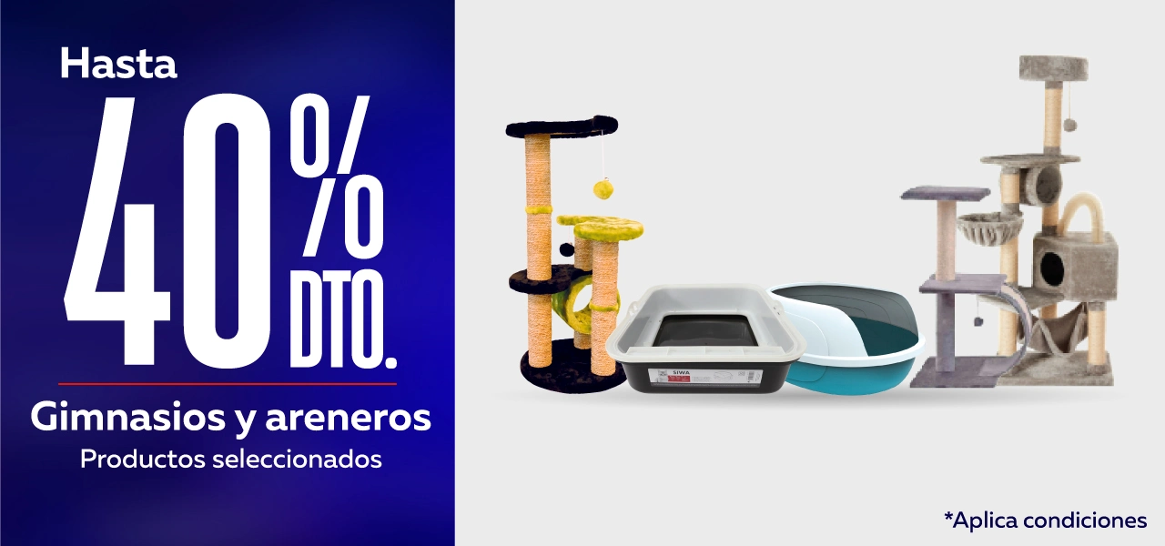 ¡Hasta 40% de descuento en Gimnasios y areneros!