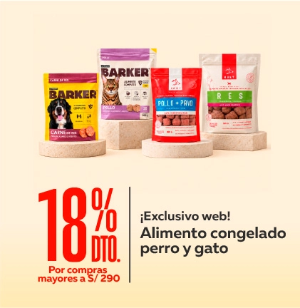 Barf 6+2 en alimento congelado Barker