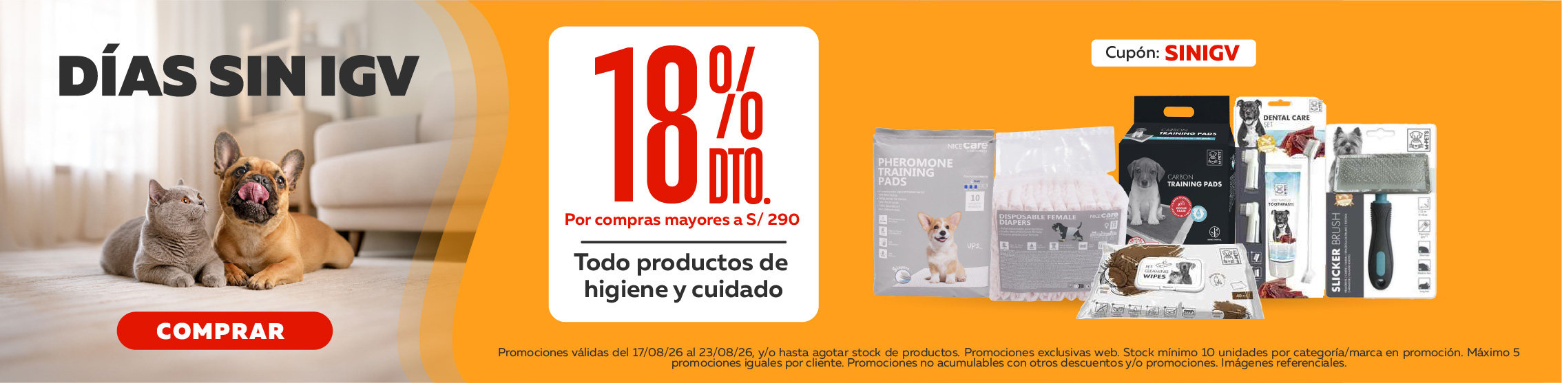 D&iacute;as sin Igv higiene
