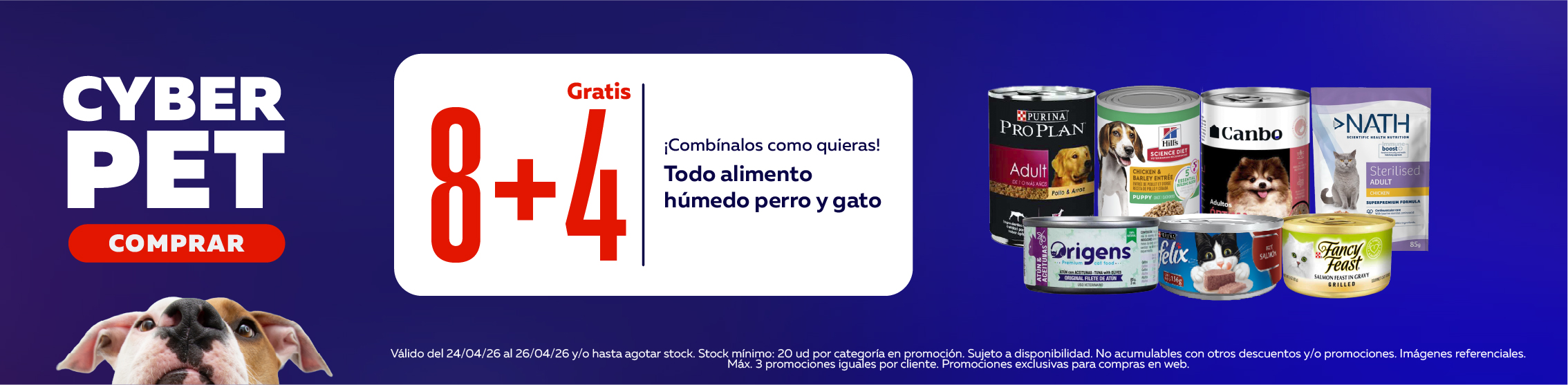 cyber pet alimento h&uacute;medo