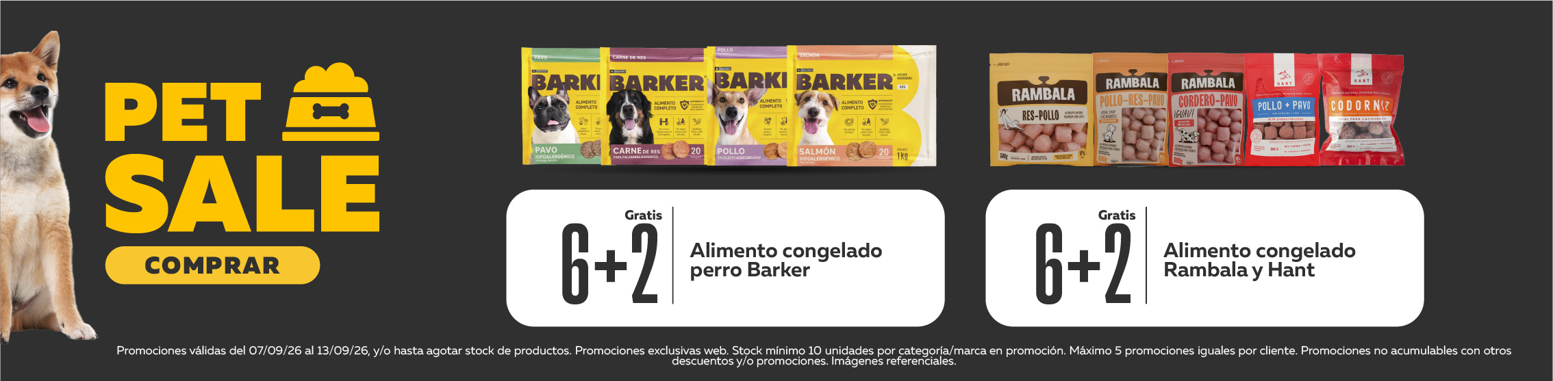 6+2 en alimento congelado Barf