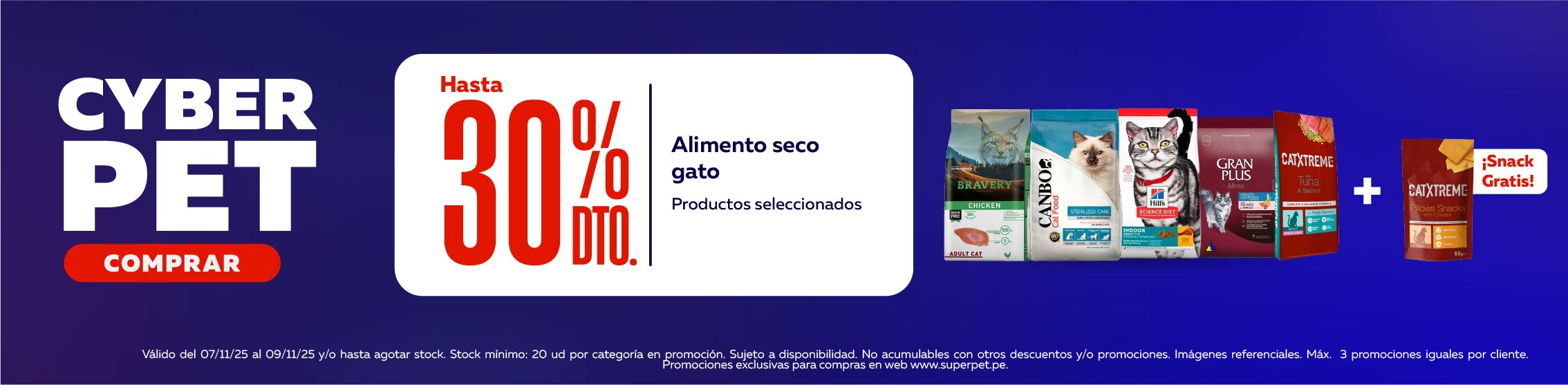 cyberpet alimento seco gato