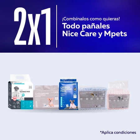 2x1 Pañales ¡2x1 en pañales Nice care y Mpets!