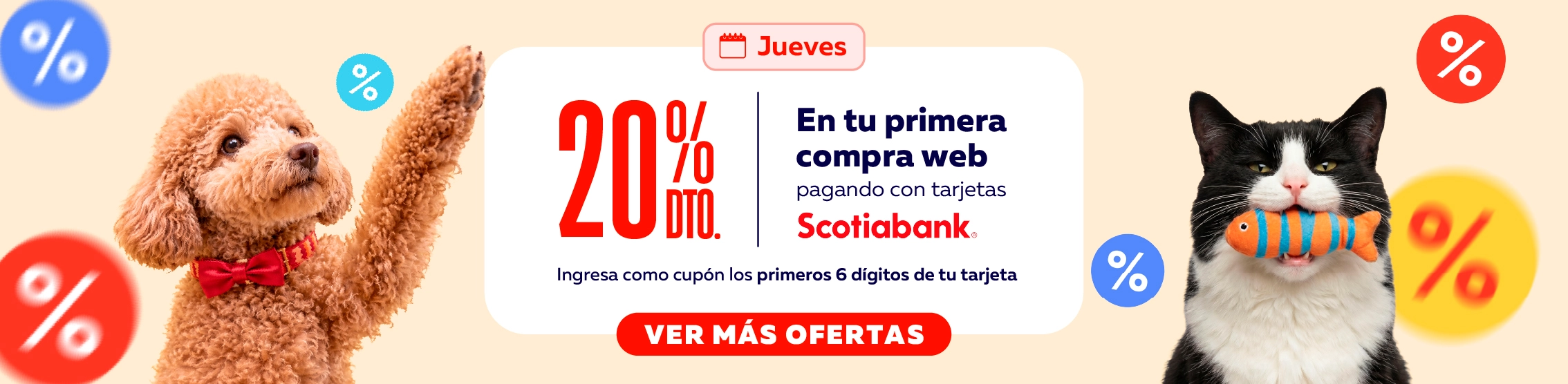 Scotiabank: Todos los Jueves: 20% de descuento en primera compra web
