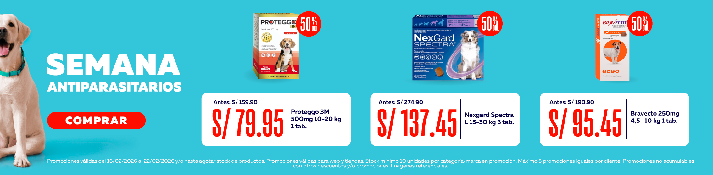 Mas x menos alimento antipulgas