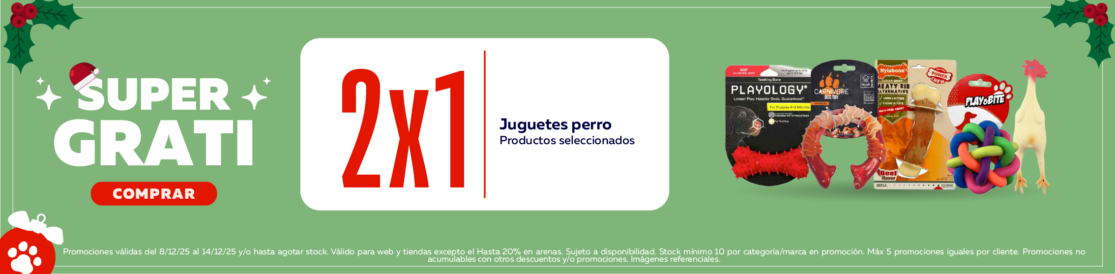 Super Grati juguetes perro