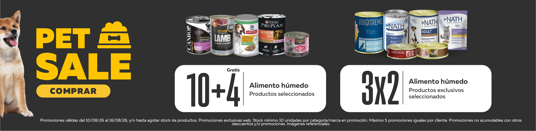 Pet Sale alimento h&uacute;medo