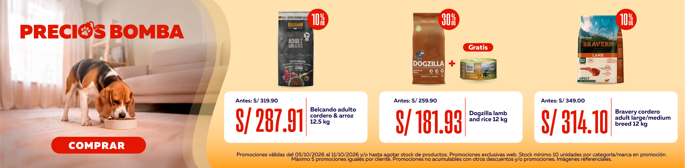 Descuento en alimento perro