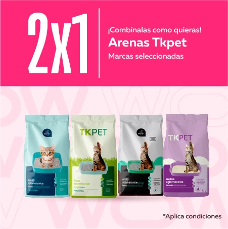 2x1 Arenas ¡3x2 En arena para gato Tk-Pet!