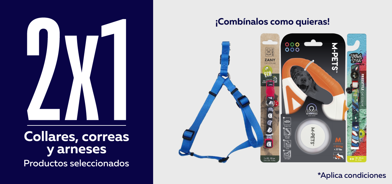 2x1 en collares y correas seleccionadas
