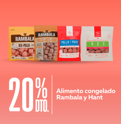 Alimento Barf 20% Alimento congelado Hant y Rambala