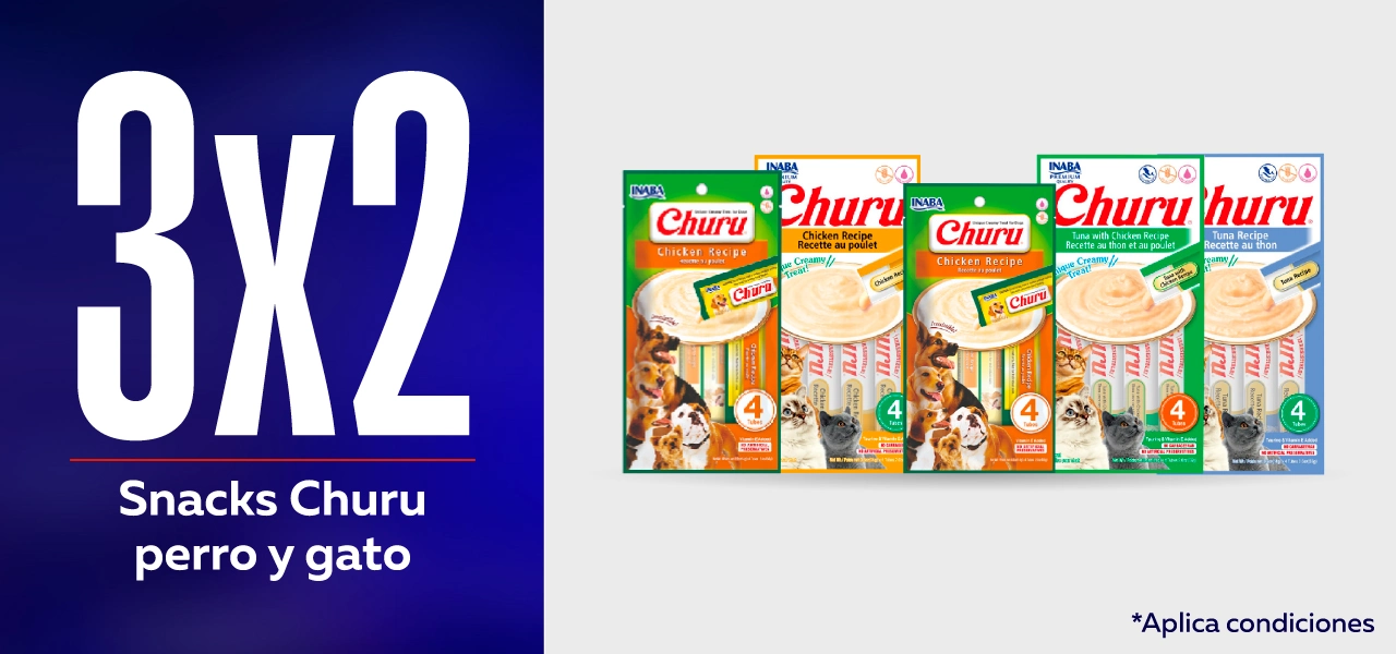 ¡3x2 en Churu para perro y gato!