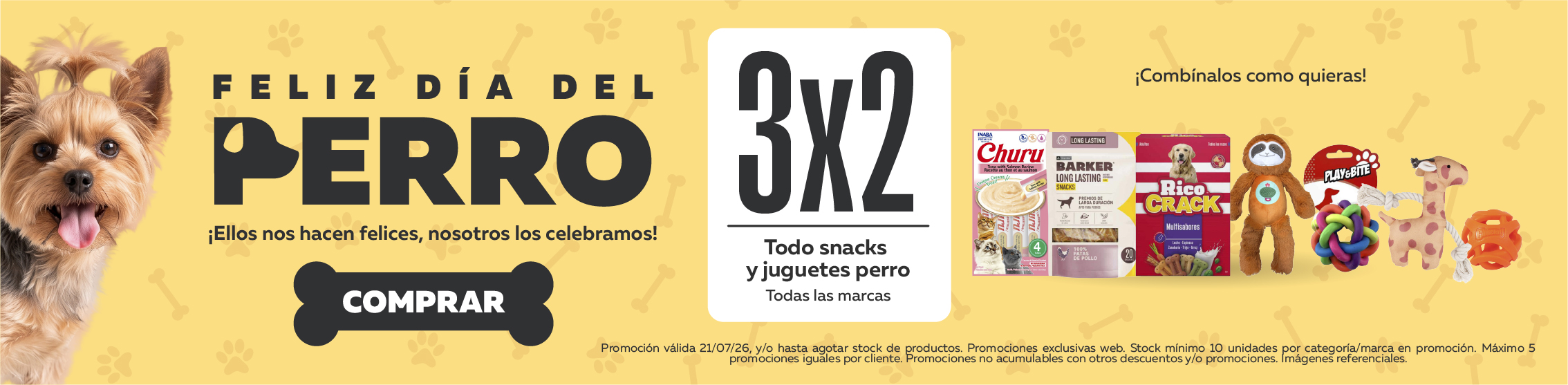Modo Feriado snack perro