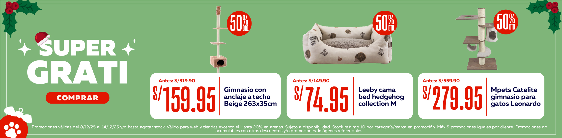 Super Grati camas y gimnasios