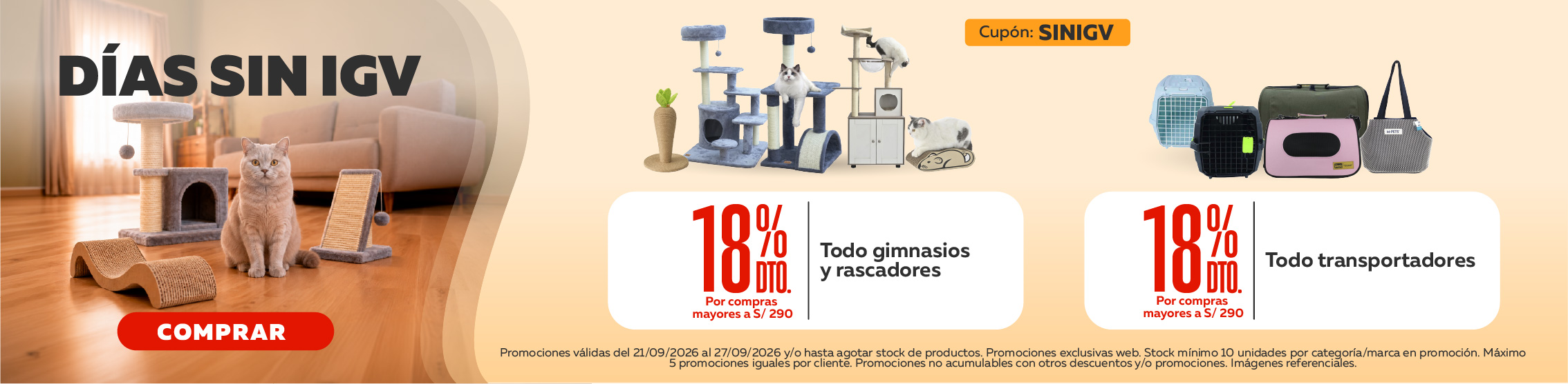 D&iacute;as sin Igv gimnasios