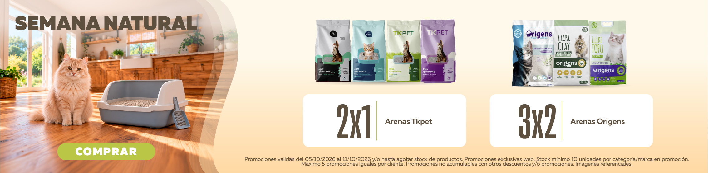 2x1 en arenas tkpet y 3x2 en arenas origens