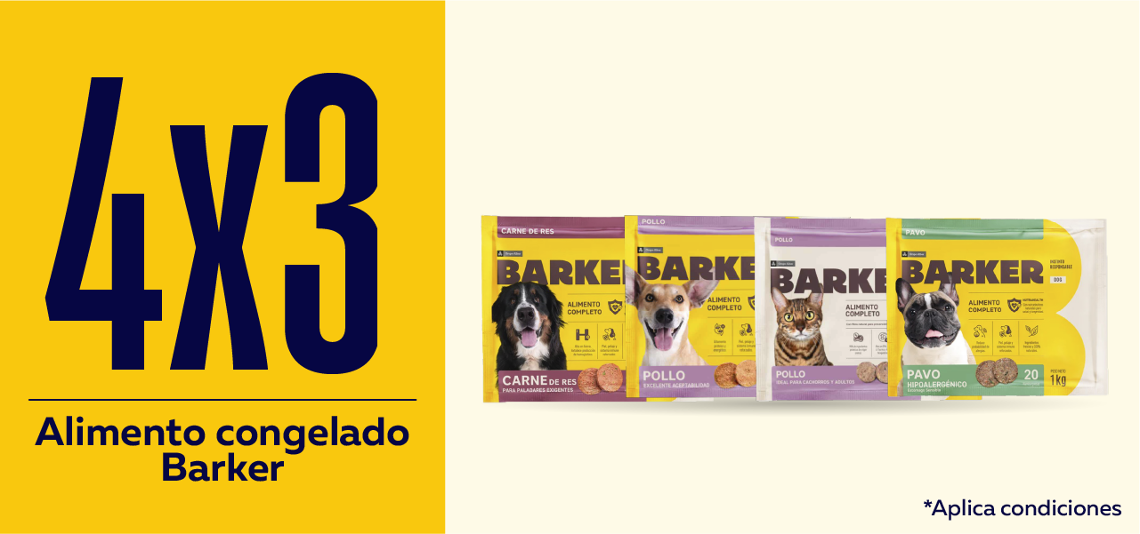 4x3 en alimento congelado Barker