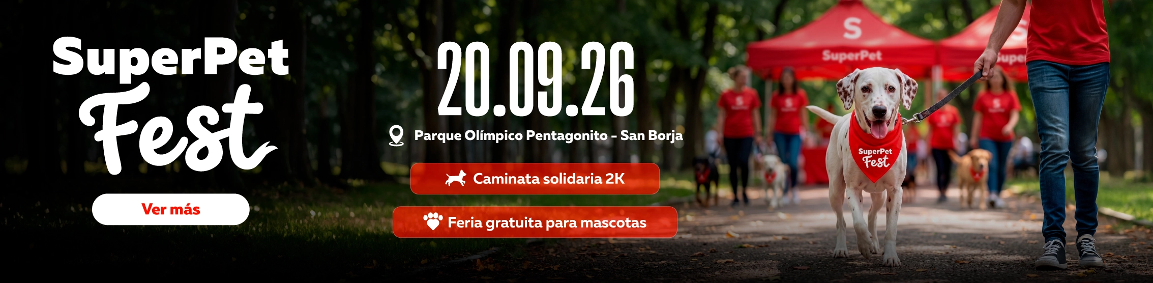 Ven a la SuperPet Fest y participa en la caminata solidaria 2k y la feria gratuita para mascotas 