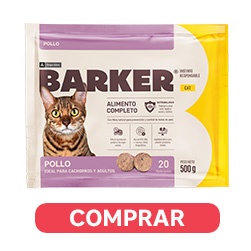 Barker BARF gato pollo