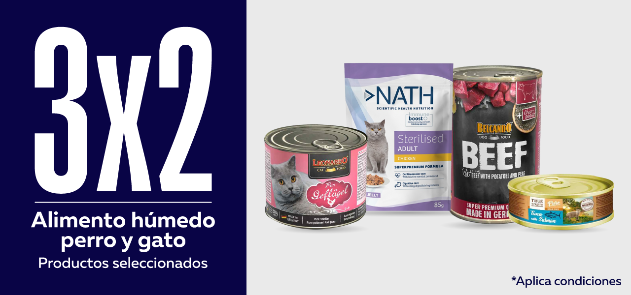 3x2 alimento húmedo