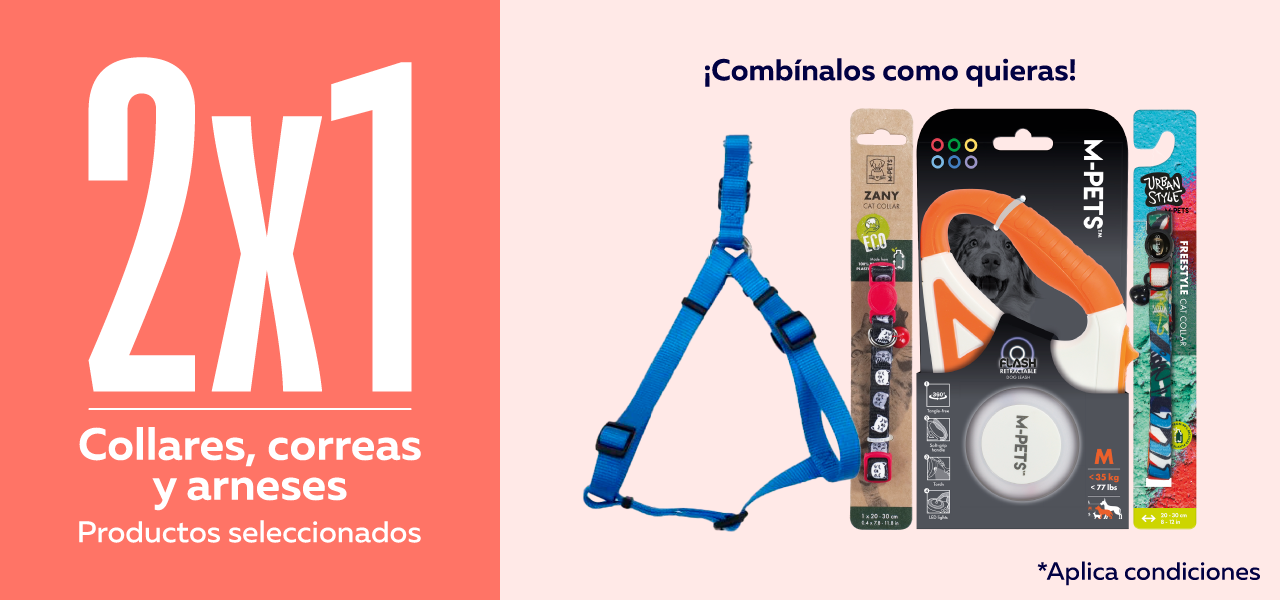 2x1 en collares y correas seleccionadas