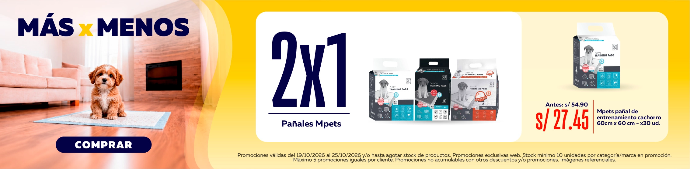 2x1 en pa&ntilde;ales Mpets