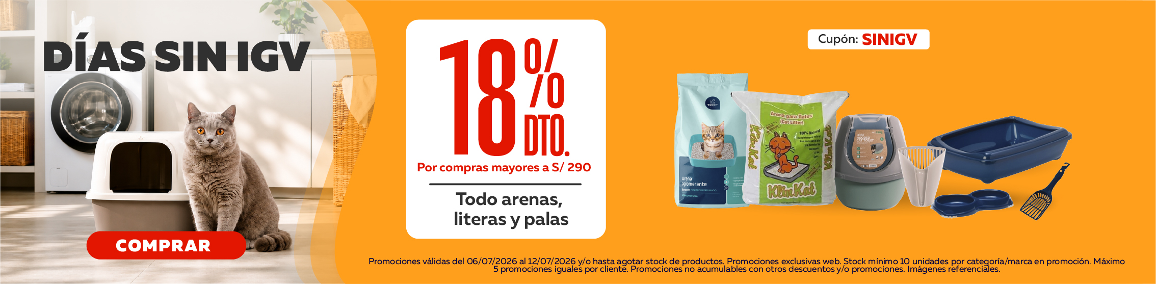 D&iacute;as sin Igv arenas