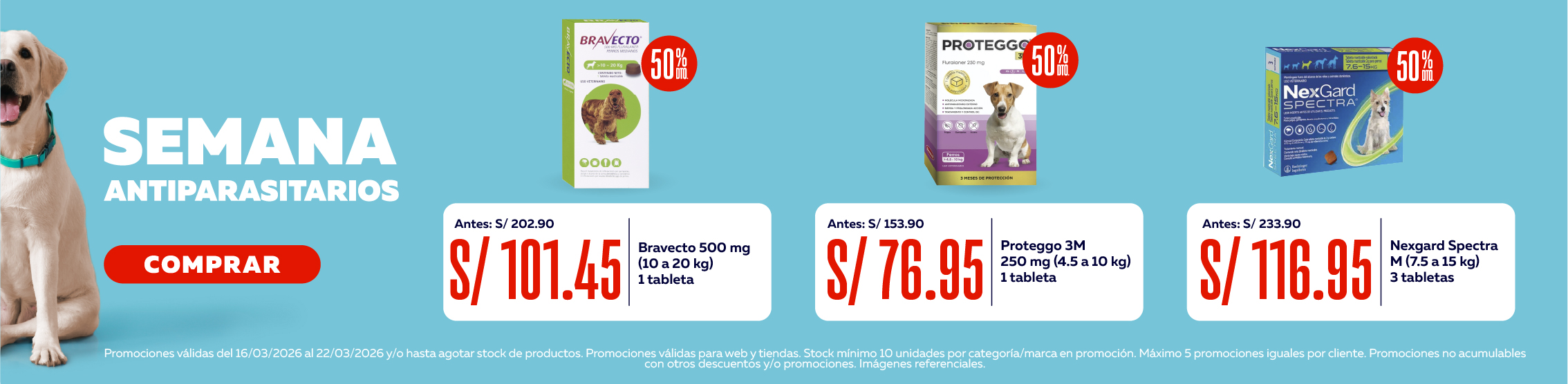 Mas x menos alimento antipulgas