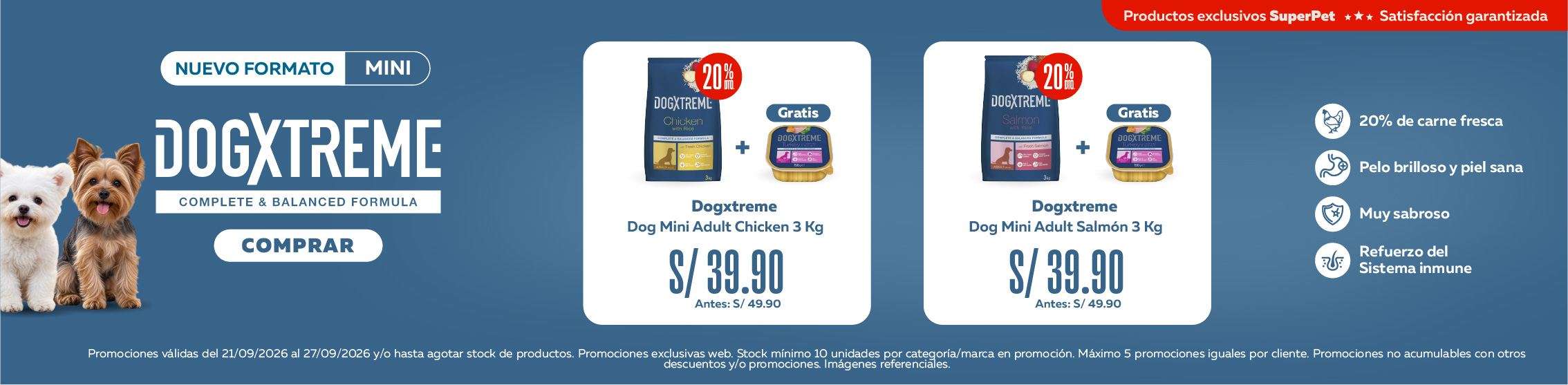 D&iacute;as sin Igv alimento dogxtreme