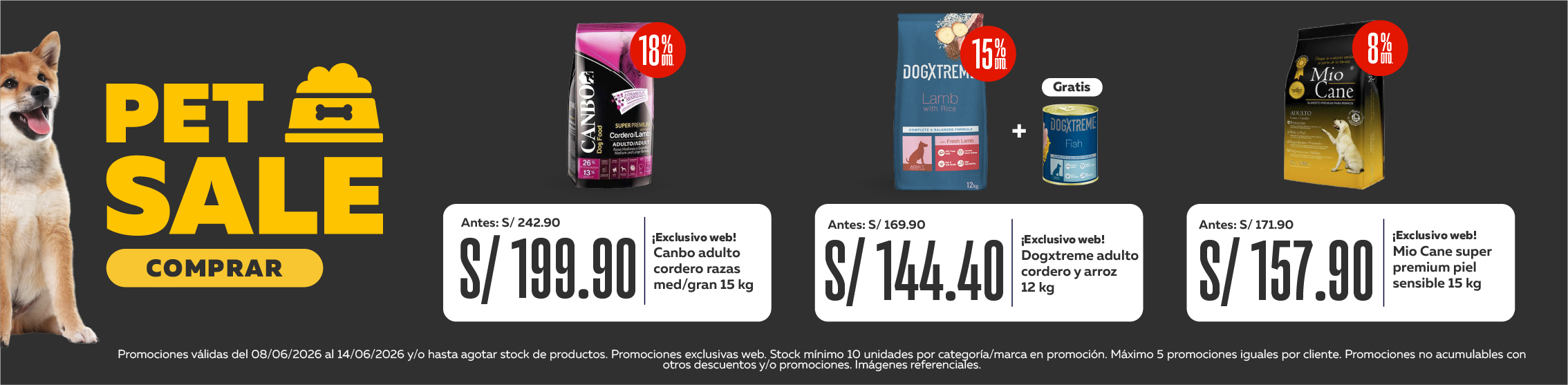 Pet Sale bombas