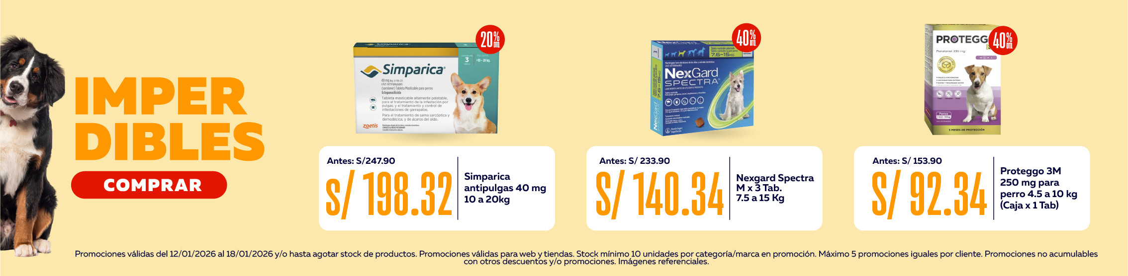 Imperdibles antipulgas