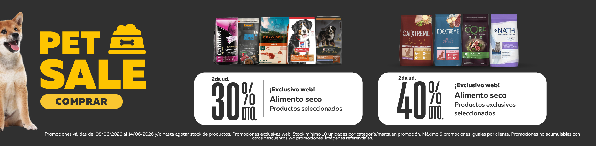 Pet Sale alimento seco
